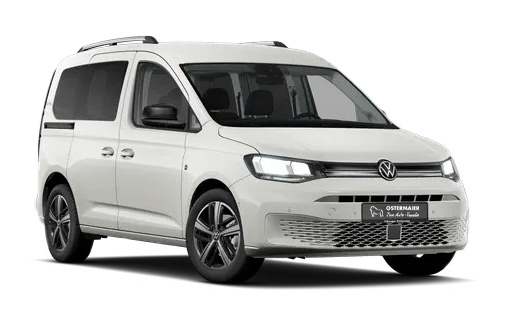 Der VW Caddy in der 3D-Ansicht